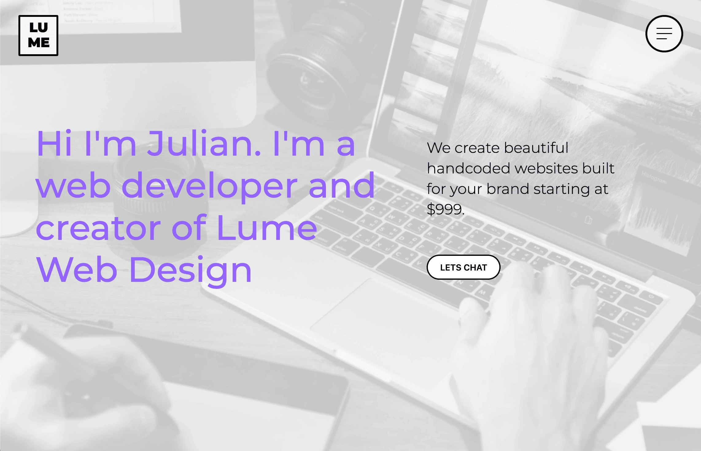 landing page